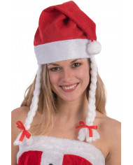Santa's hat with plaits, a fun accessory to celebrate in