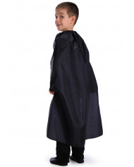 Mantello nero in tessuto taffetÃ . Lungo cm. 90, accessorio che