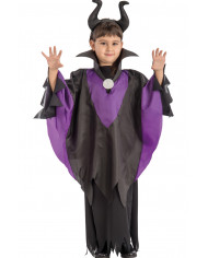 Taffettas black and purple cape for kid, one size, length