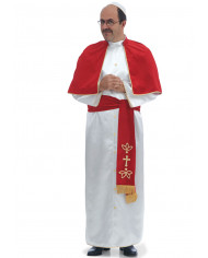 Costume da Papa per uomo. Composto da tunica bianca con