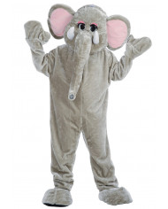 Costume mascotte da elefante, realizzato in morbido peluche