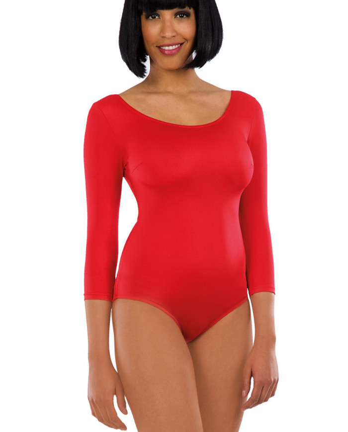 Red lycra bodysuit, one size S/M.