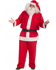 Costume da Babbo Natale in tessuto comprendente cintura e