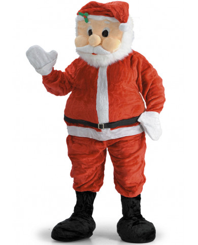 Costume mascotte da Babbo Natale, realizzato in morbido peluche