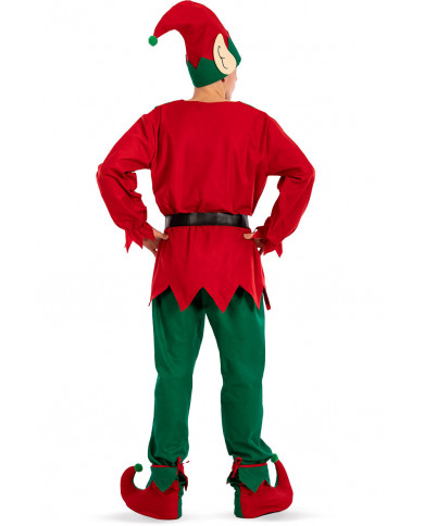 Elf costume for man composed of felt jacket and pants