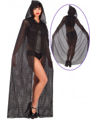 Net cape with hood, length cm.15, with the transparent effect