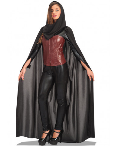 Cape in jersey fabric with hood, length cm.14.