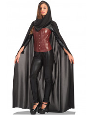 Cape in jersey fabric with hood, length cm.14.