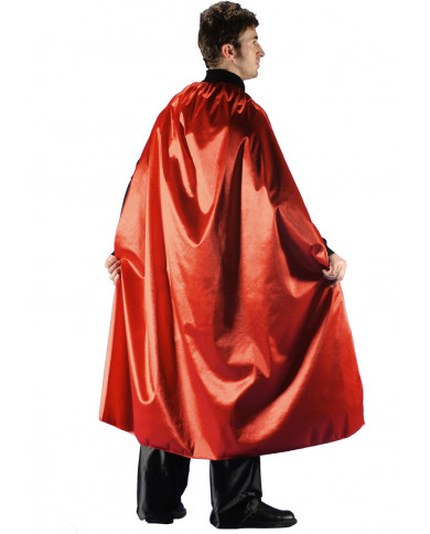 Taffettas red cape, one size, length cm.135.