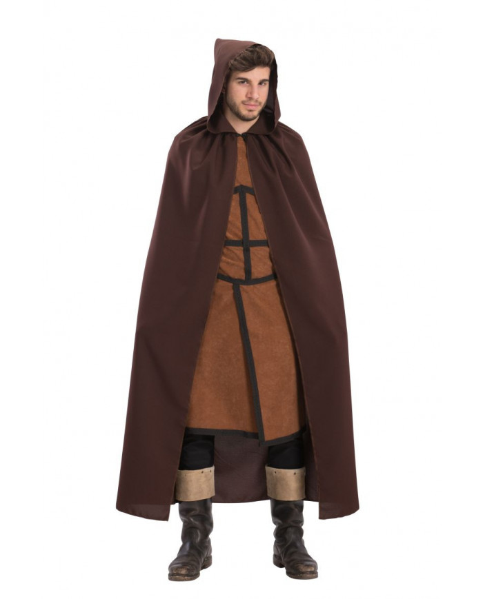 Brown cape with hood, length cm.14.
