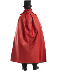 Double-face red/black cape in plasticized fabric, length cm.14