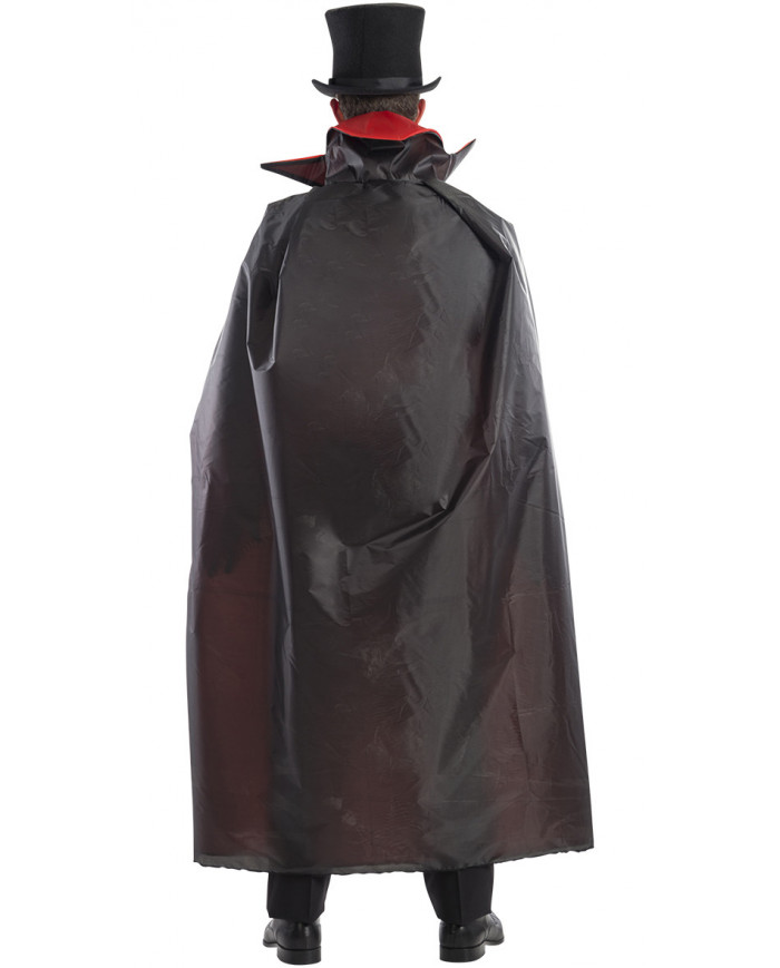 Double-face red/black cape in plasticized fabric, length cm.14