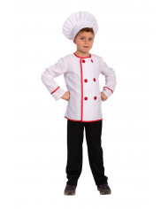 Costume chef in taglia unica per bambino che veste dalla IV