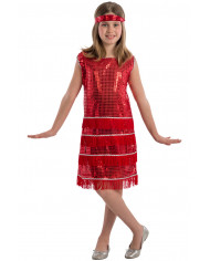 Charleston costume composed of dress with paillettes and