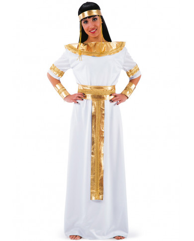 Cleopatra costume with stretchy dress, bracers, diadem, belt