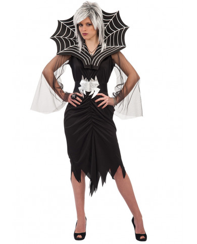 Spider witch costume composed by stretchy dress with printed