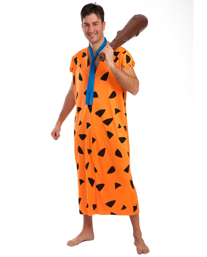 Fred Flintstones costume with stretchy dress and tie, one size