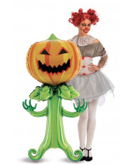 Pumpkin-shaped foil balloon, decoration height cm.143 ideal for