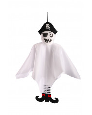 Halloween decoration to hang in the shape of a pirate ghost in