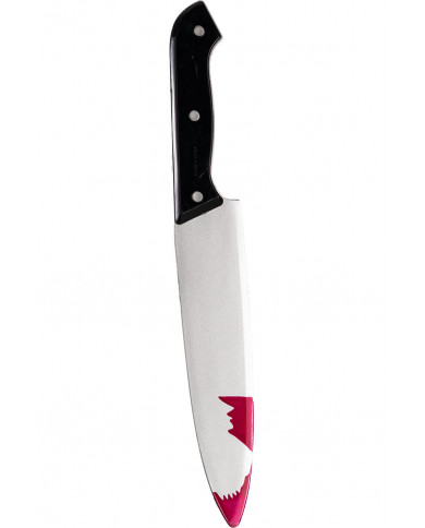 Bloody plastic knife with length cm.30. The ideal accessory for