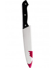 Bloody plastic knife with length cm.30. The ideal accessory for