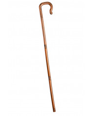 A detachable walking stick of yesteryear in brown plastic