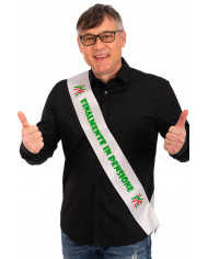 Fascia per festa di pensionamento. Fascia tricolore italiano