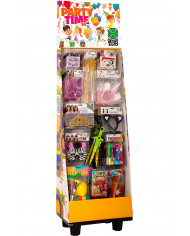 Displaybox h.cm.200x62x38 containing 156 assorted Carnival