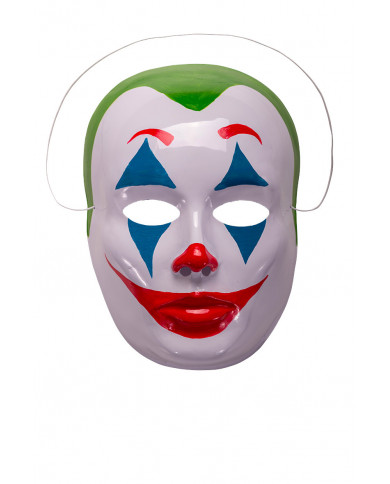 Maschera pagliaccio in plastica tratta dal film "Joker"