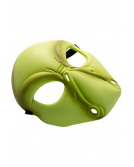 Plastic mask with the appearance of a scary green alien