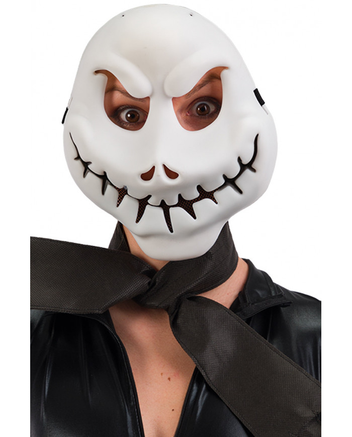 Plastic mask with the appearance of a scary ghost with a