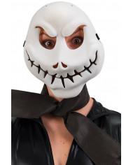Plastic mask with the appearance of a scary ghost with a