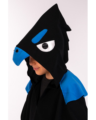 Cape with hood for kid. Length cm.50. Disguise based on the