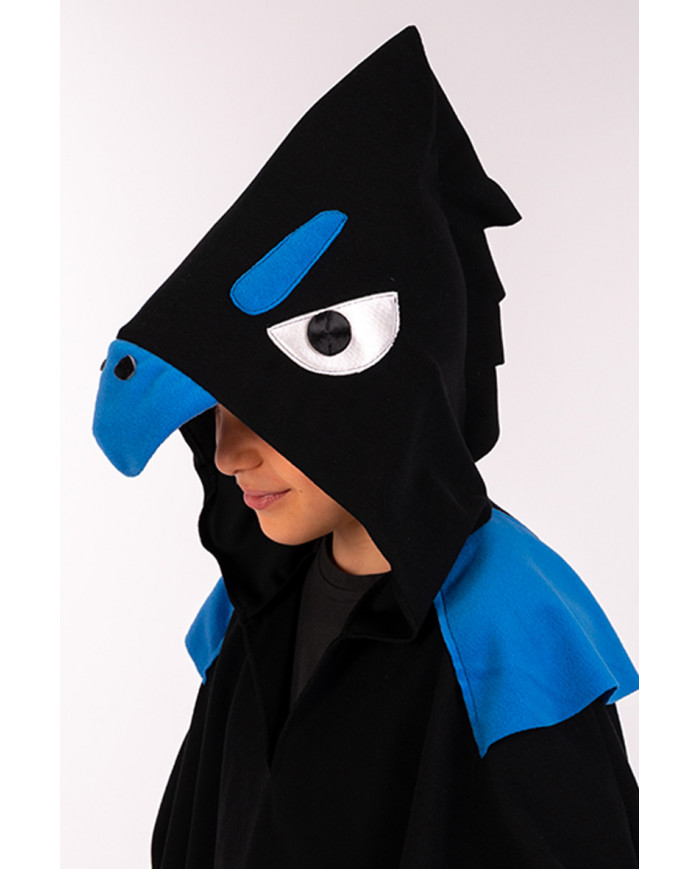 Cape with hood for kid. Length cm.50. Disguise based on the