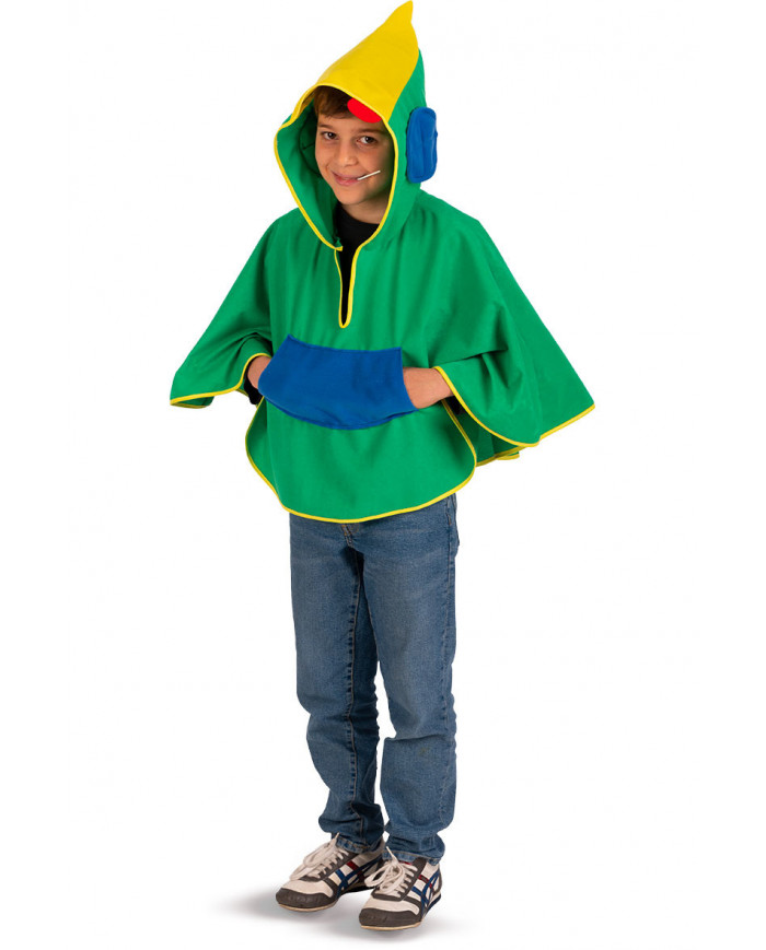 Cape with hood for kid. Length cm.50. Disguise based on the