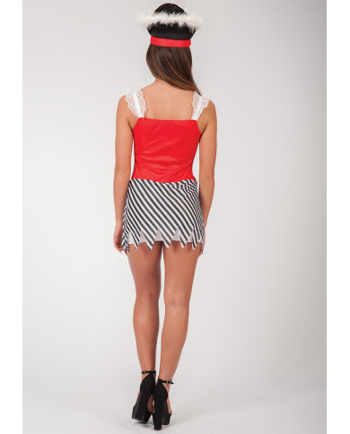 Sexy corsair costume composed by stretchy dress with printed