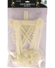 Hanging flat jointed plastic skeleton with a height of cm.150