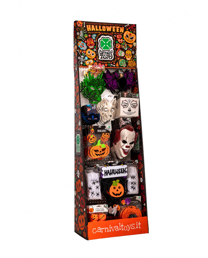 Displaybox h.cm.190x60x35 containing 90 assorted Halloween