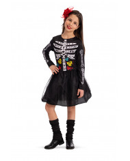 Little witch costume for girl consisting of a dress with a