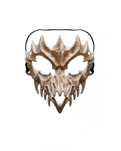 Half-face plastic eagle skull mask. Accessory for adults, ideal