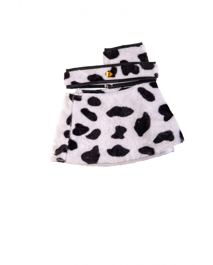 Set composto da coprispalle, collarino e polsino in peluche