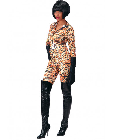 Costume Asia, tuta tigrata sexy per donna. Composto da una tuta