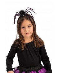 Set consisting of skirt and headband decorated with spider and