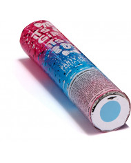 Gender-revealing air-compressed cannon shoots blue confetti