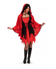 Little Red Riding Hood costume consisting of dress and cape