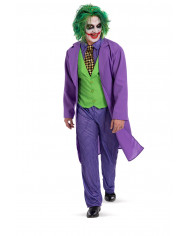 Costume Crazy Clown viola uomo composto da casacca con gilet