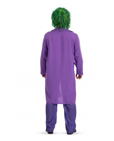 Costume Crazy Clown viola uomo composto da casacca con gilet