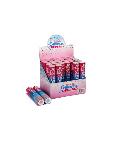 Cannone Gender Reveal ad aria compressa spara coriandoli rosa