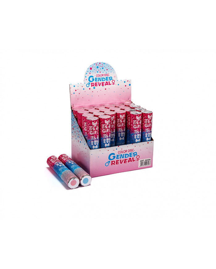 Cannone Gender Reveal ad aria compressa spara coriandoli rosa