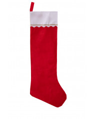 Stocking to celebrate Epiphany in red non-woven fabric, about